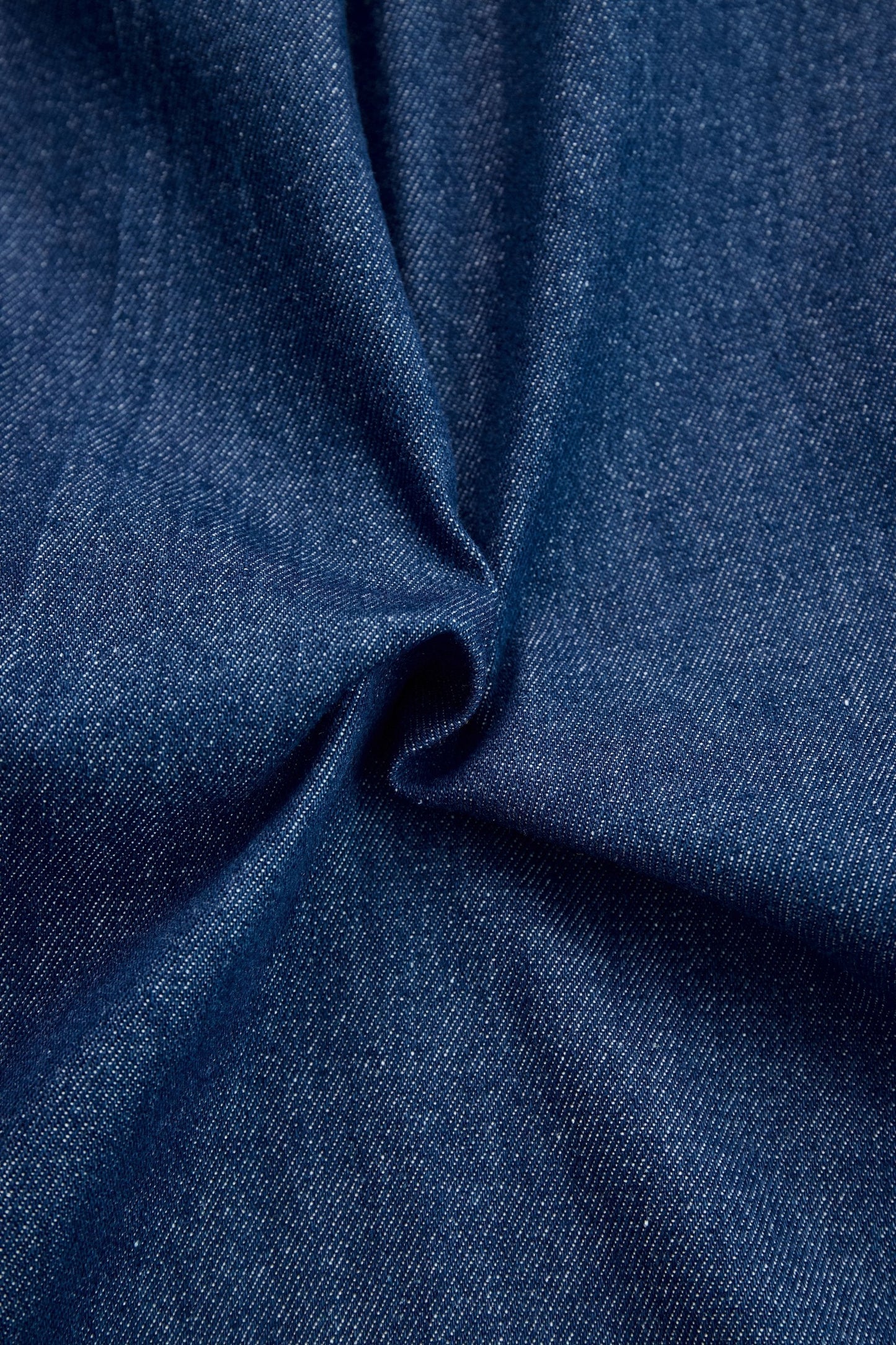 Marina | Langarm-Jumpsuit im Denim-Look mit Front-Reißverschluss und Weitem Bein