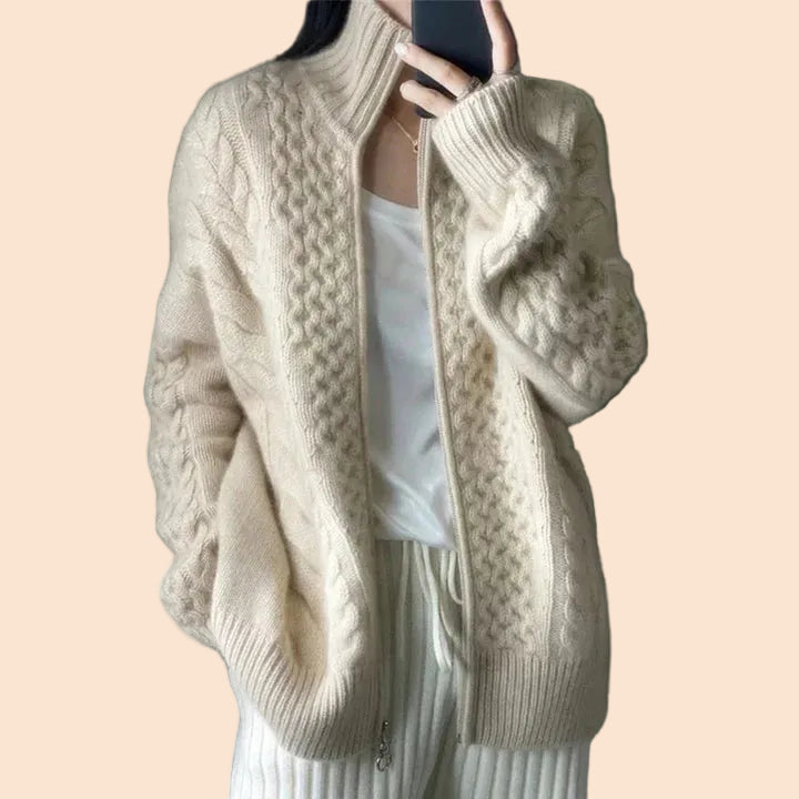 Neri | Gemütliche Kaschmir-Strickjacke