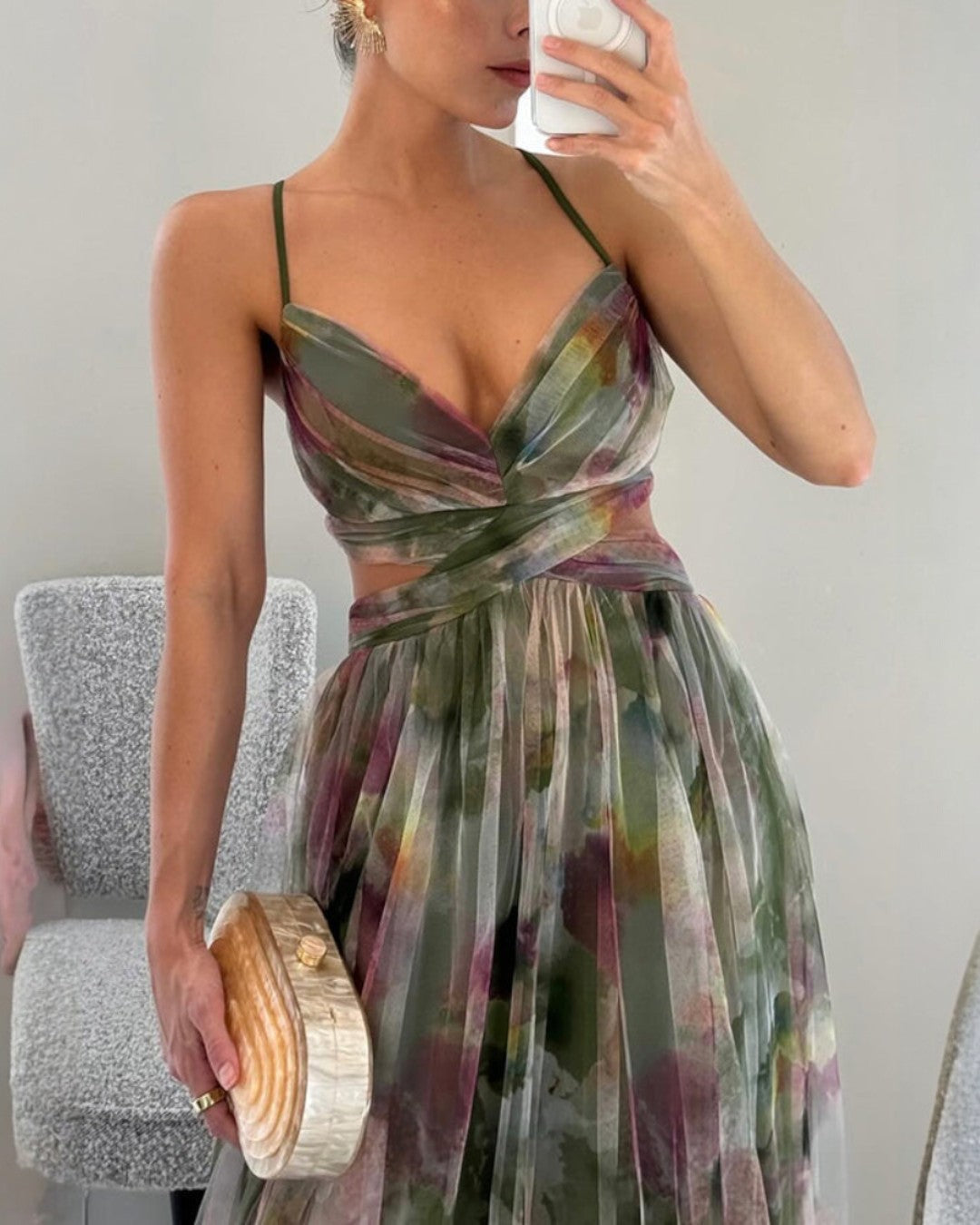 Giselle | Zauberhaftes Maxikleid mit Blumenmuster