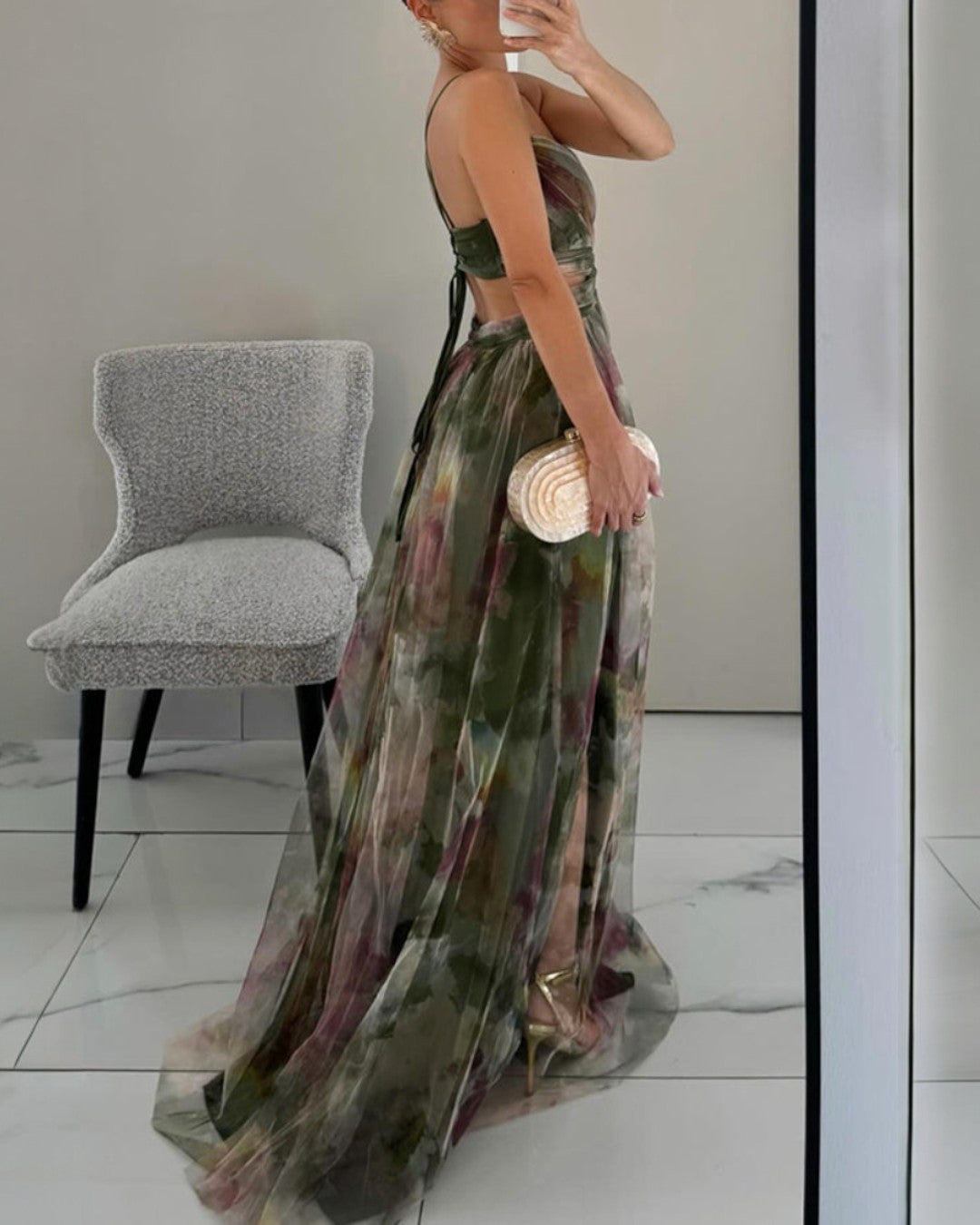 Giselle | Zauberhaftes Maxikleid mit Blumenmuster