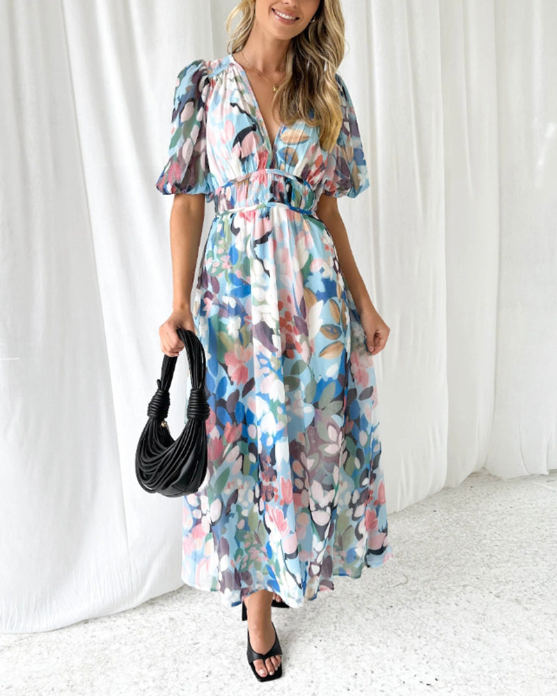 Celine | Damenkleid mit Blumenmuster