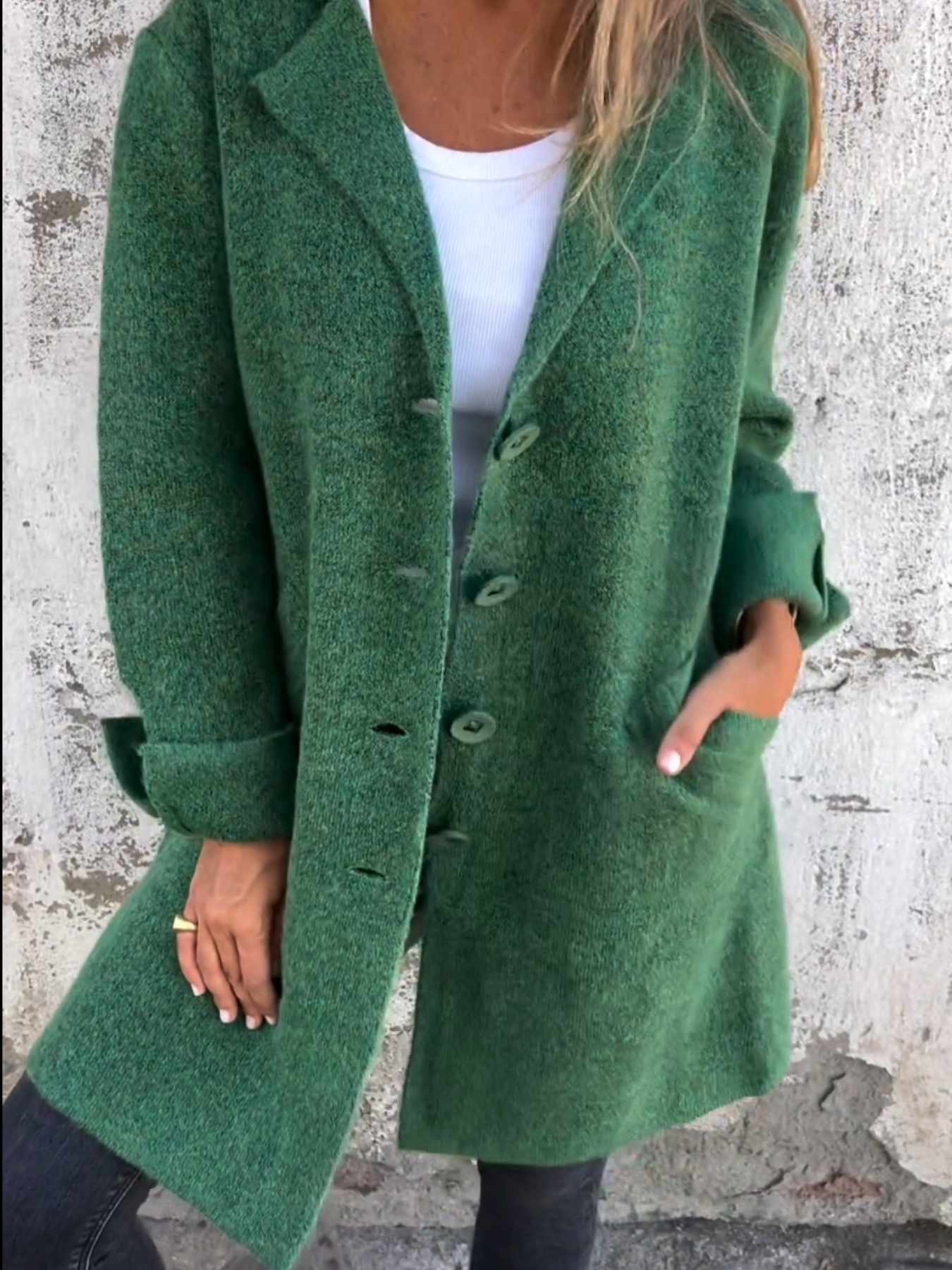 Betsy | Legere Lange Strickjacke