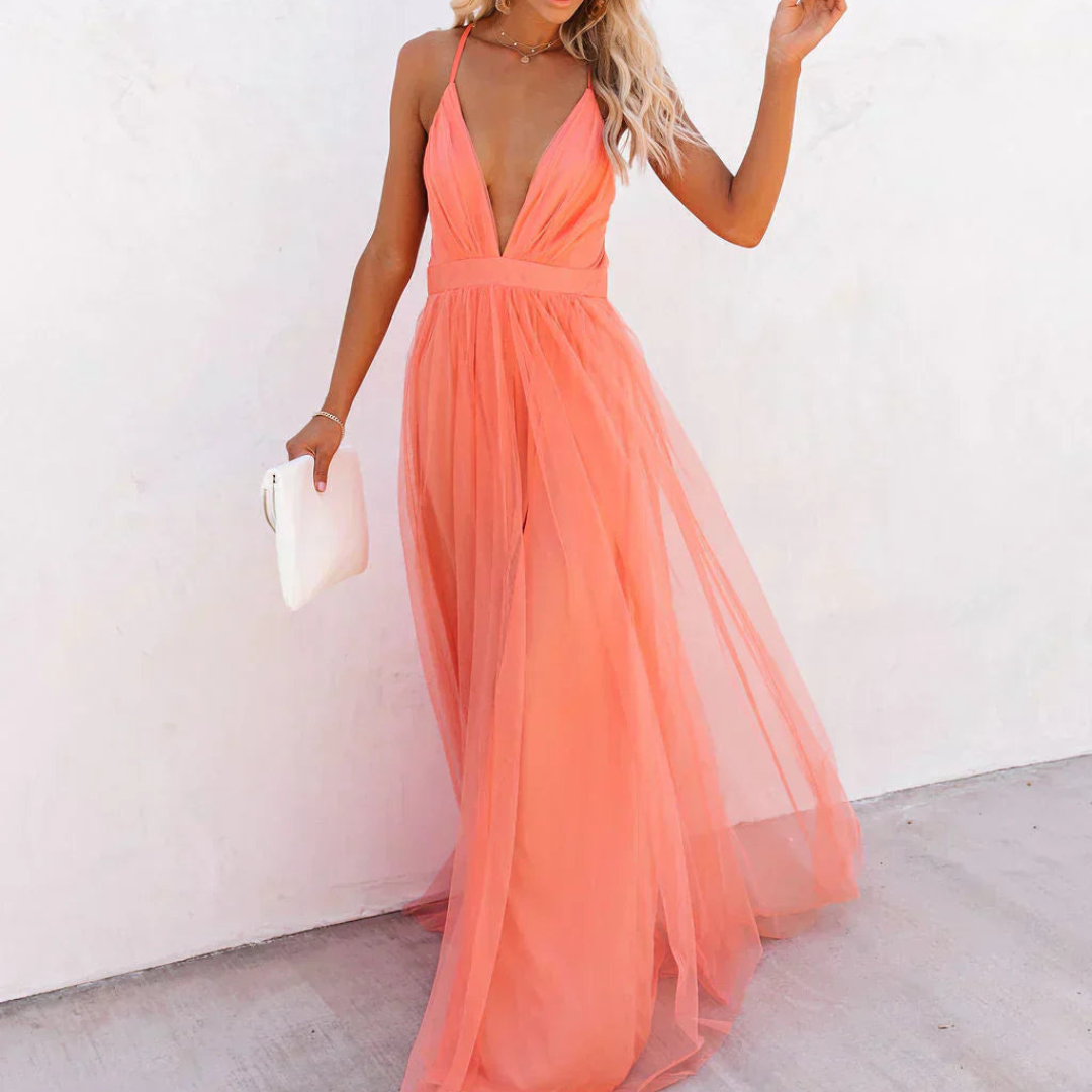 Ginevra | Maxi Kleid Luce Corallo