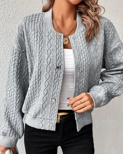 Vienne | Gemütliche gemusterte Strickjacke