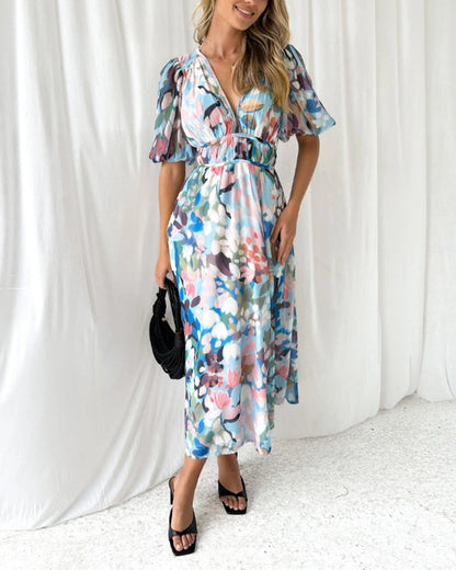 Celine | Damenkleid mit Blumenmuster