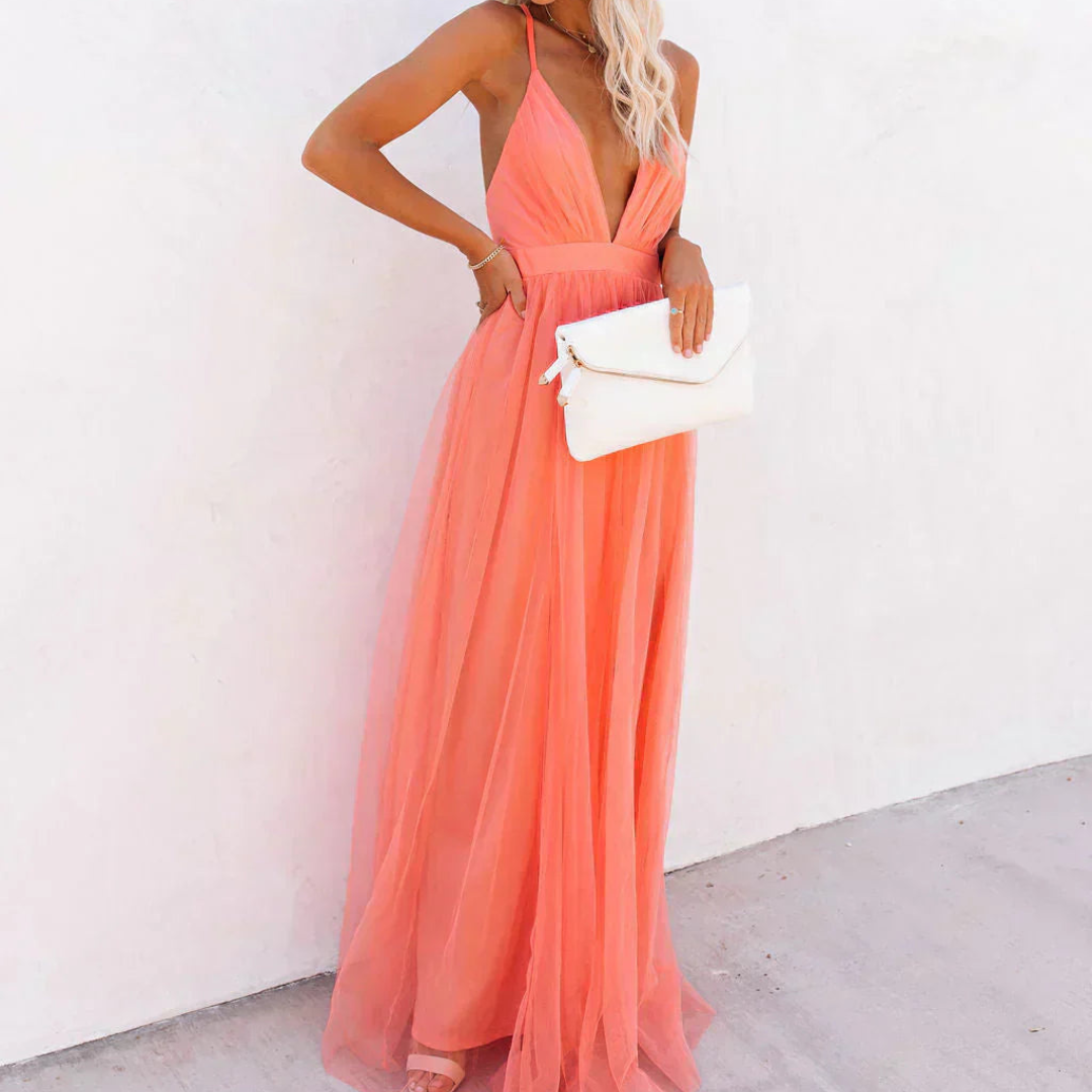 Ginevra | Maxi Kleid Luce Corallo