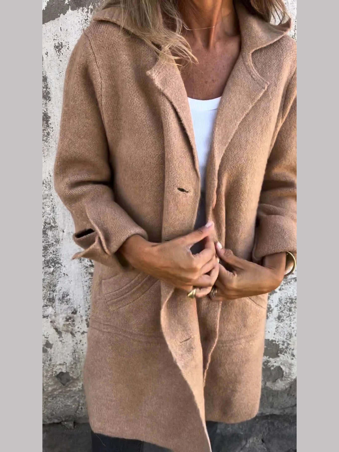 Betsy | Legere Lange Strickjacke