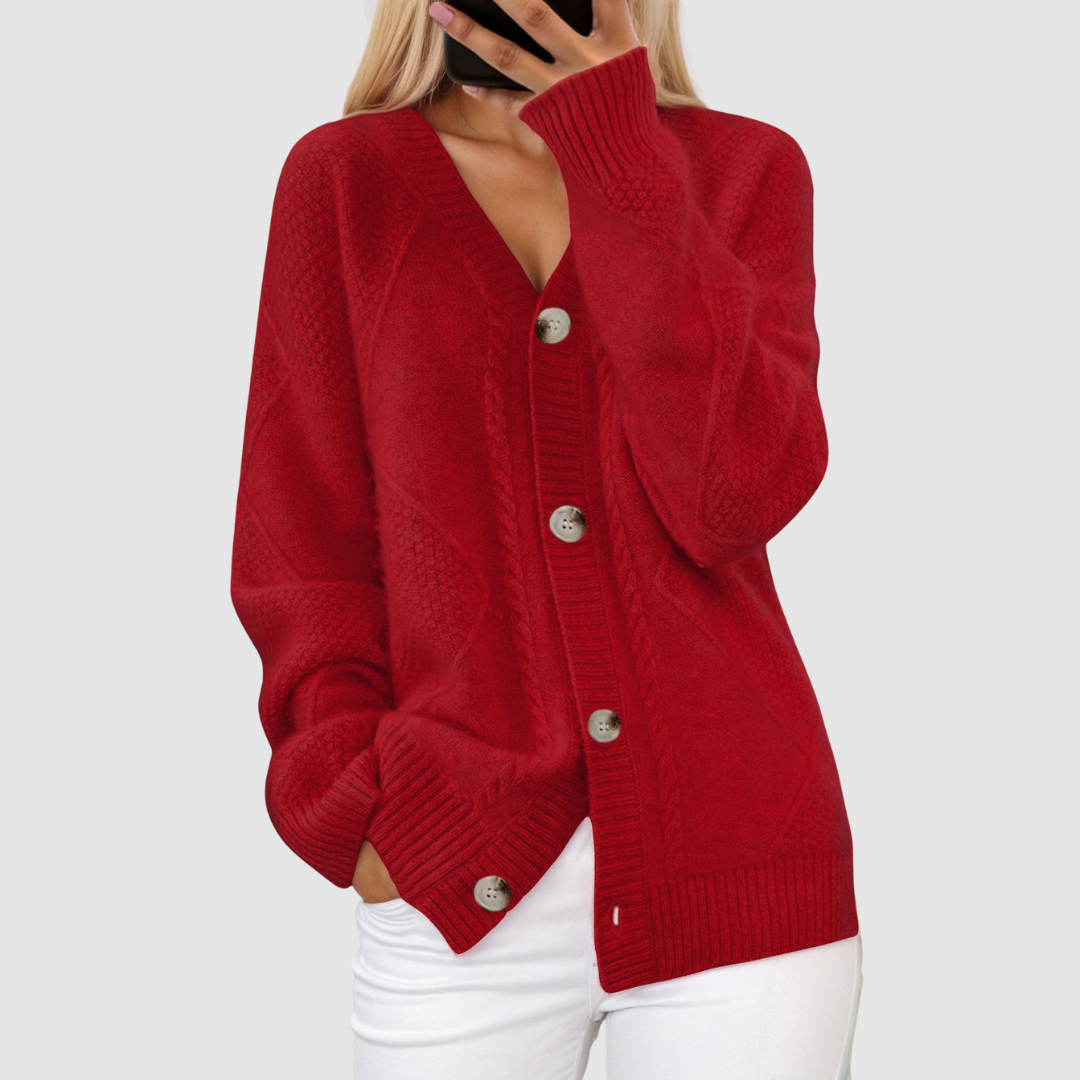 Maggie | Premium Cardigan mit Knopfleiste