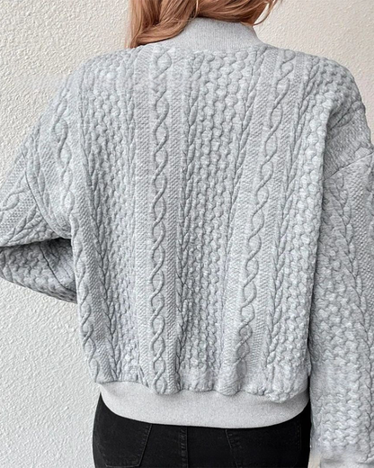 Vienne | Gemütliche gemusterte Strickjacke
