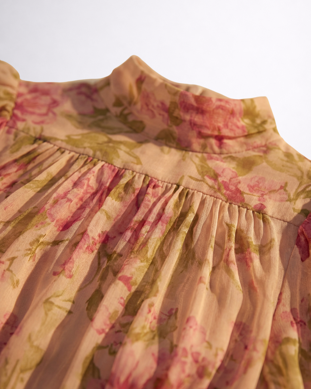 Rosario | Langes Blumenkleid aus Chiffon