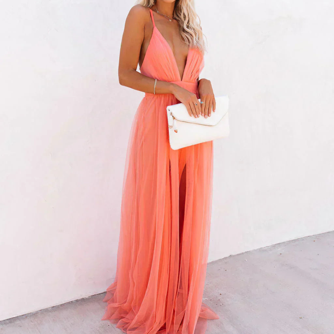 Ginevra | Maxi Kleid Luce Corallo