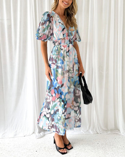 Celine | Damenkleid mit Blumenmuster