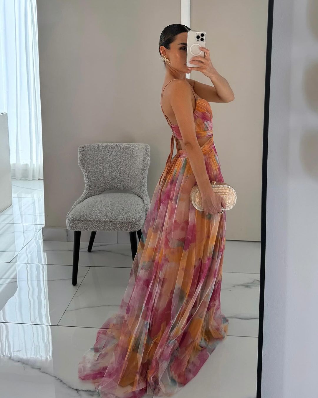 Giselle | Zauberhaftes Maxikleid mit Blumenmuster