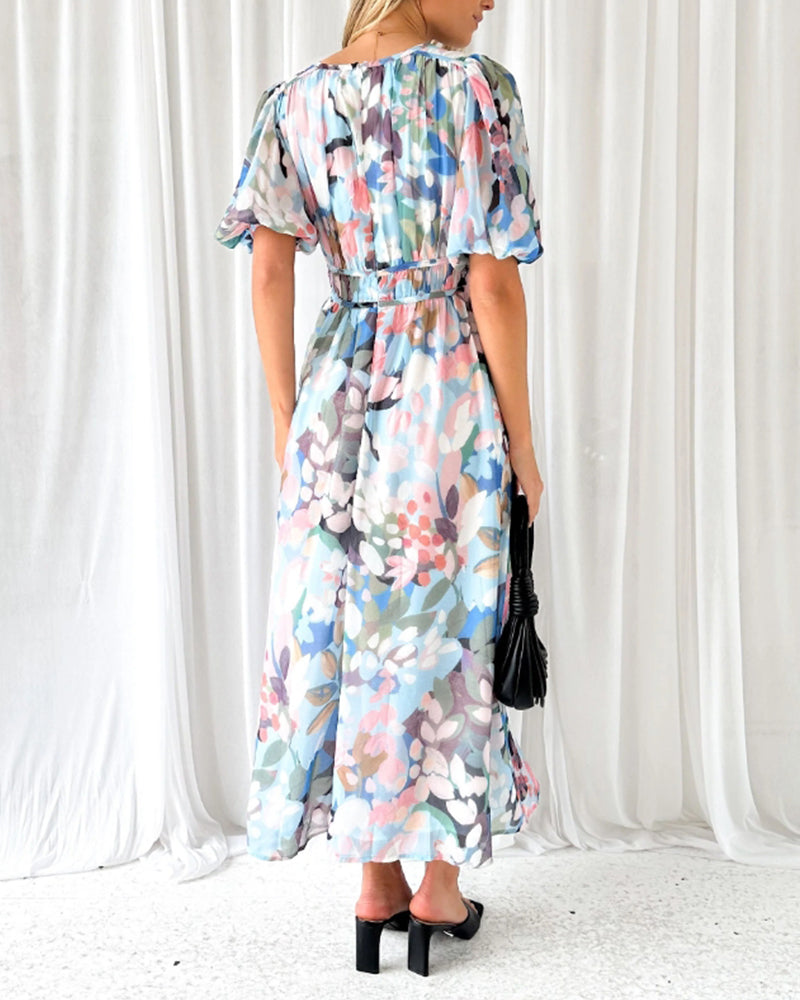 Celine | Damenkleid mit Blumenmuster