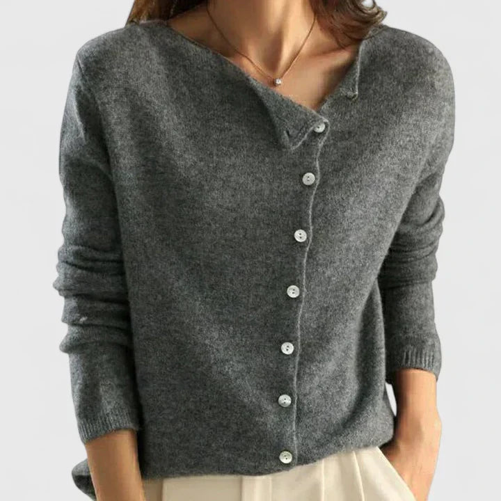 Soryne | Moderner Cardigan mit Knopfleiste