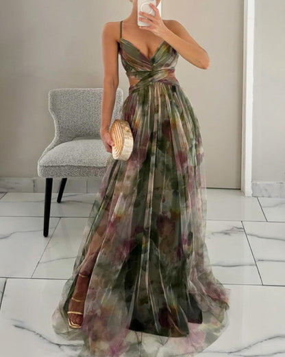 Giselle | Zauberhaftes Maxikleid mit Blumenmuster