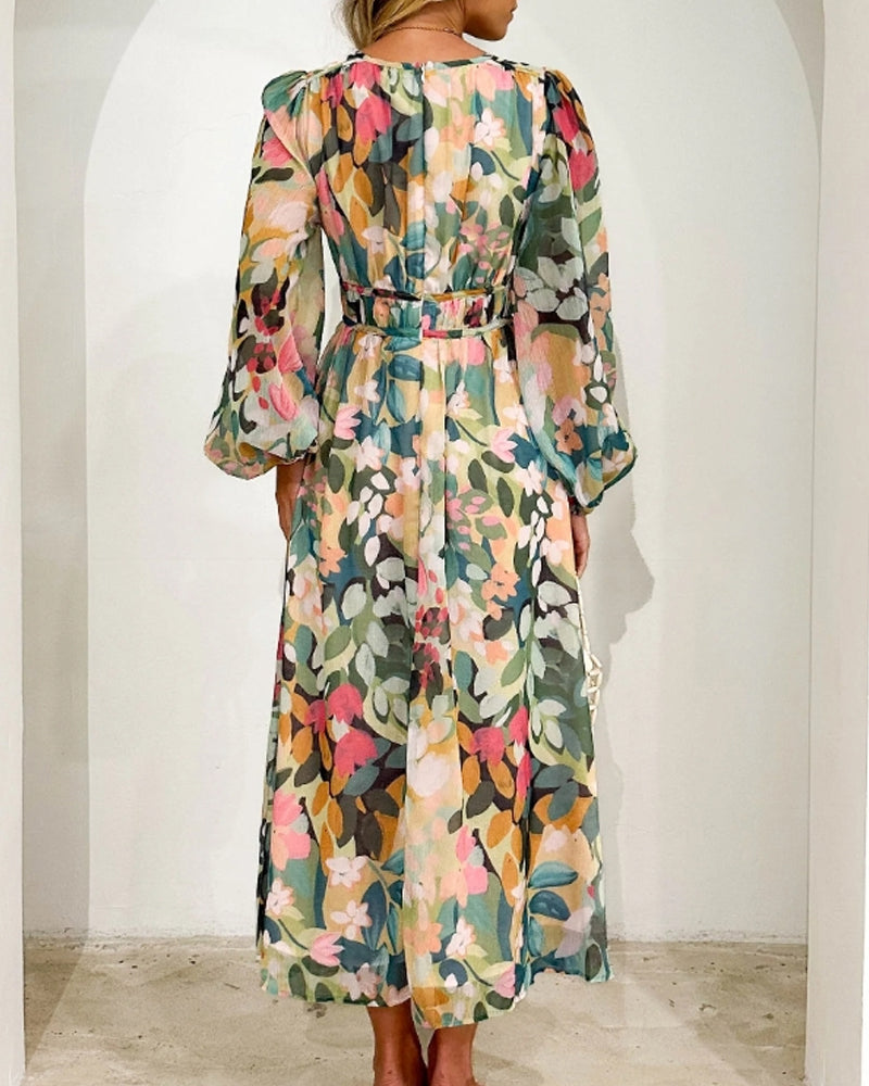 Celine | Damenkleid mit Blumenmuster