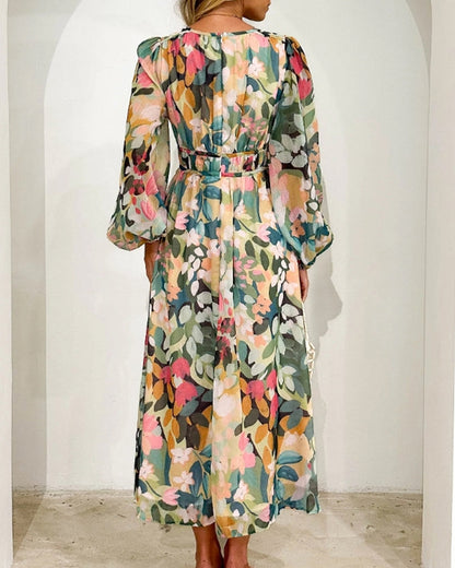 Celine | Damenkleid mit Blumenmuster