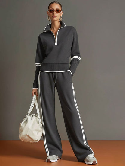 Charlotte | Bequemes Lounge-Set mit weit geschnittener Hose