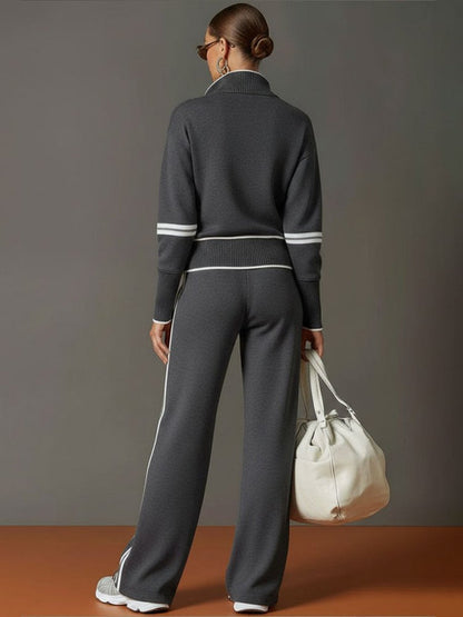 Charlotte | Bequemes Lounge-Set mit weit geschnittener Hose