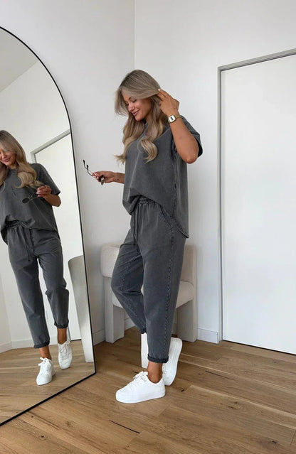 Brigitte | Gemütliches und stilvolles Baumwollset für Damen