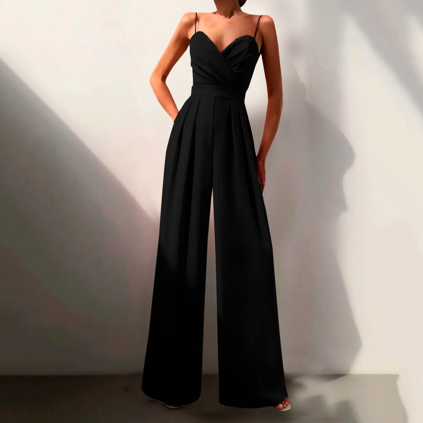 Mia | Elegantes Und Stilvolles Jumpsuit Mit Weitem Bein Für Damen