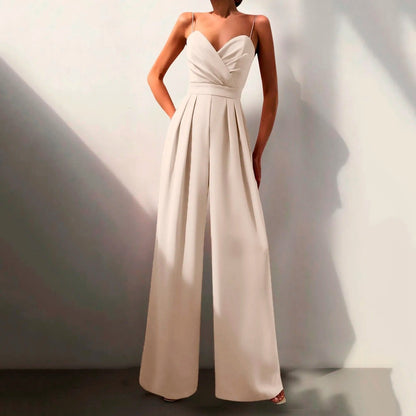 Mia | Elegantes Und Stilvolles Jumpsuit Mit Weitem Bein Für Damen
