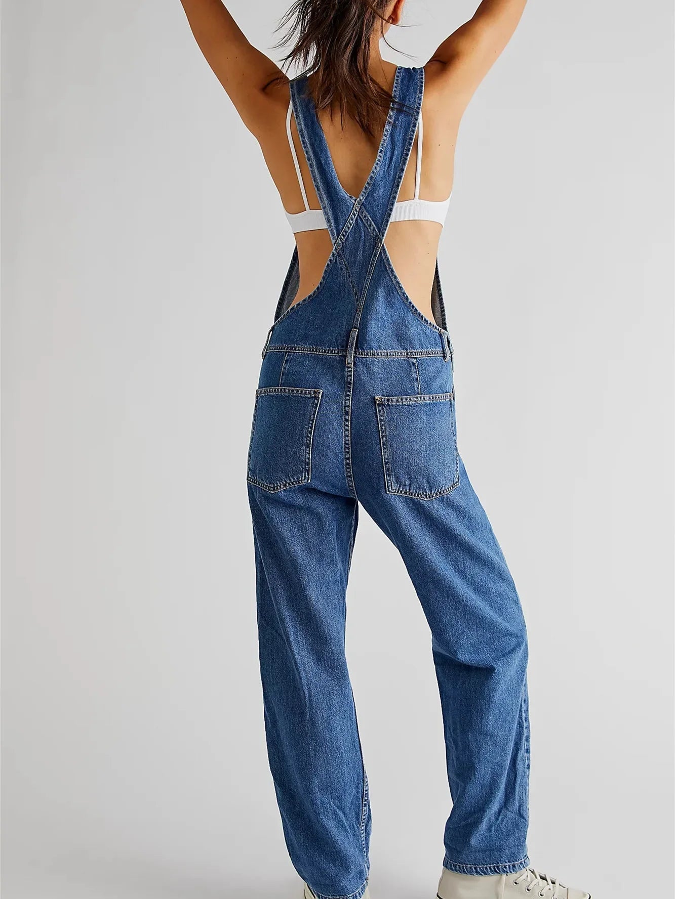 Greta | Bequeme Latzhose aus Stretch-Denim