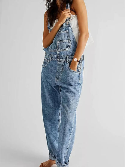 Greta | Bequeme Latzhose aus Stretch-Denim