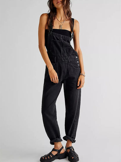 Greta | Bequeme Latzhose aus Stretch-Denim