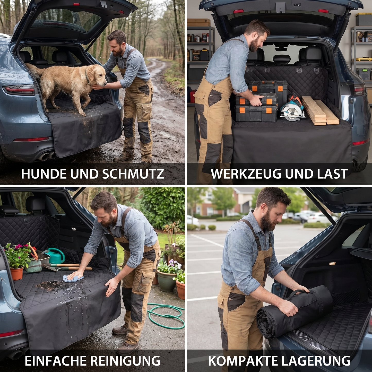 Paw Room™ SUV-Ladeflächenauskleidung mit Stoßstangenschutz