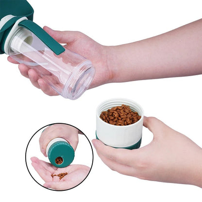Paw Room™ Premium Trink- & Snackflasche für Hunde
