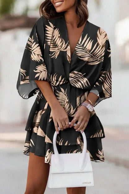 Maya | Farbenfrohes Und Luftiges Tropical-Minikleid Im Boho-Stil