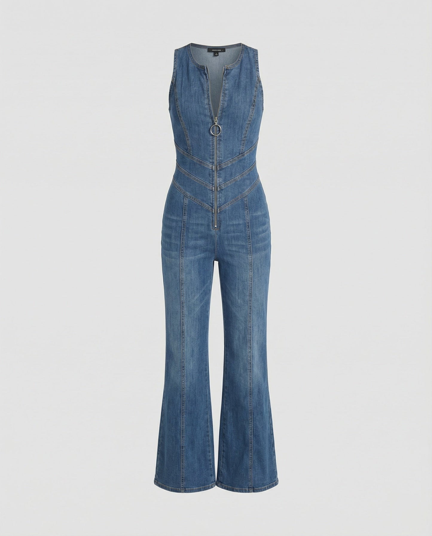 Katrin | Figurbetonter Denim-Jumpsuit mit Retro-Charme