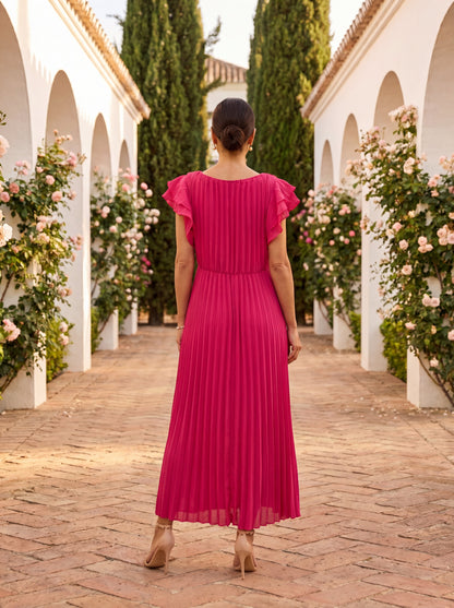 Seraphina | Elegantes Maxikleid mit Drapiertem Bund