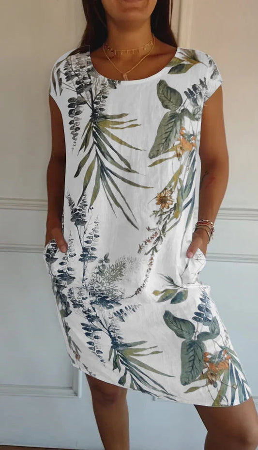 Arvento | Leichtes Sommerkleid mit botanischem Print
