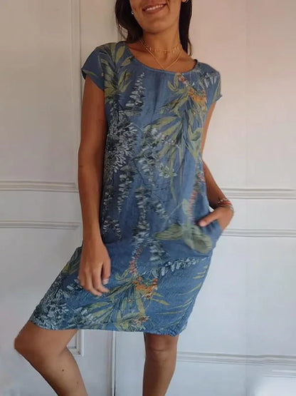 Arvento | Leichtes Sommerkleid mit botanischem Print