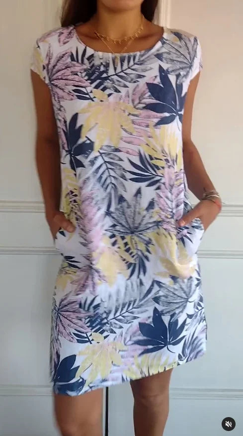 Arvento | Leichtes Sommerkleid mit botanischem Print