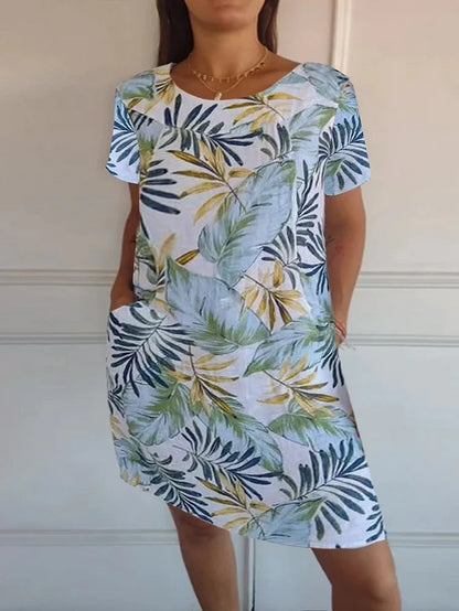 Arvento | Leichtes Sommerkleid mit botanischem Print