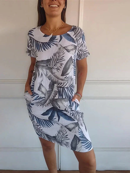 Arvento | Leichtes Sommerkleid mit botanischem Print