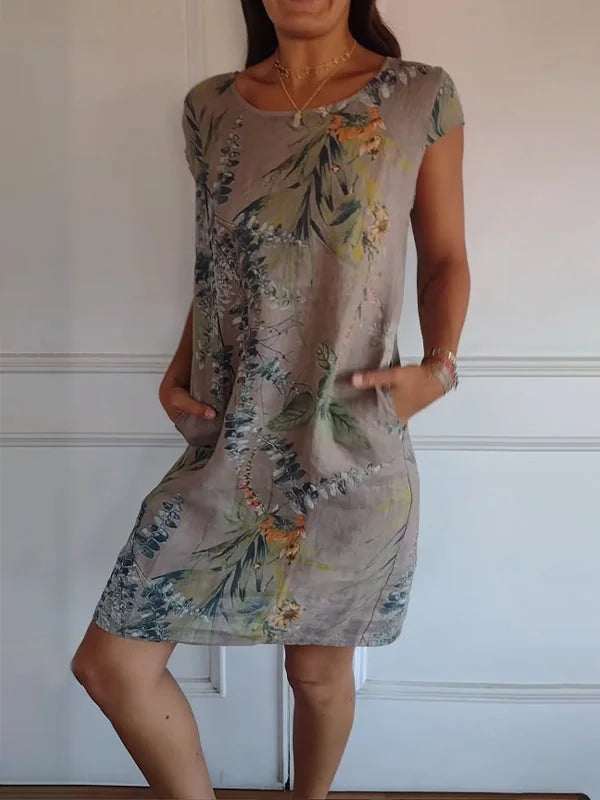Arvento | Leichtes Sommerkleid mit botanischem Print
