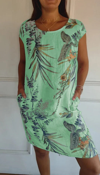 Arvento | Leichtes Sommerkleid mit botanischem Print