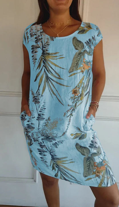 Arvento | Leichtes Sommerkleid mit botanischem Print