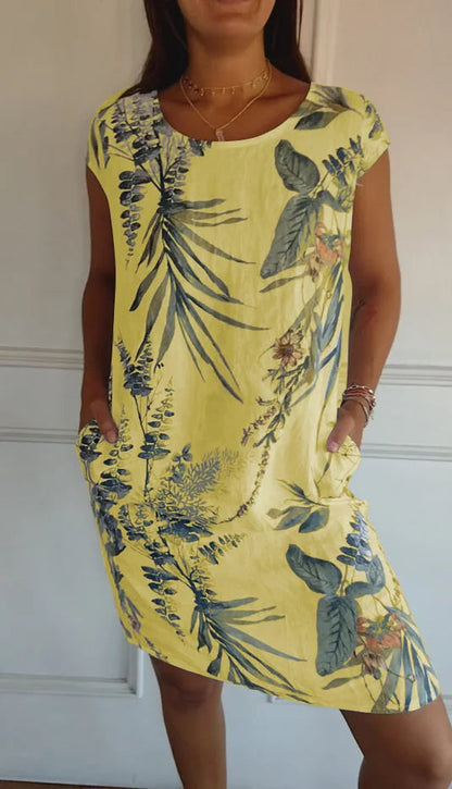 Arvento | Leichtes Sommerkleid mit botanischem Print