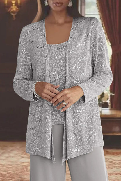 Aurelia | Elegantes Und Stilvolles Dreiteiliges Pailletten-Set