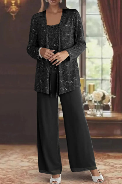 Aurelia | Elegantes Und Stilvolles Dreiteiliges Pailletten-Set