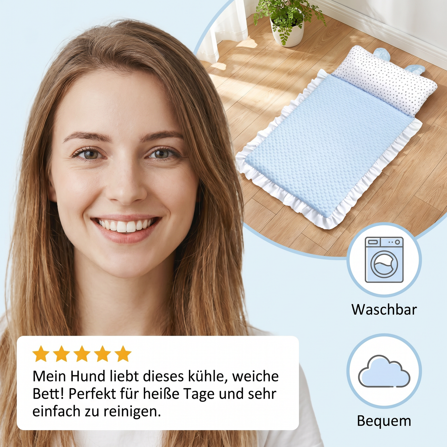 Paw Room™ Kühlendes Hundebett