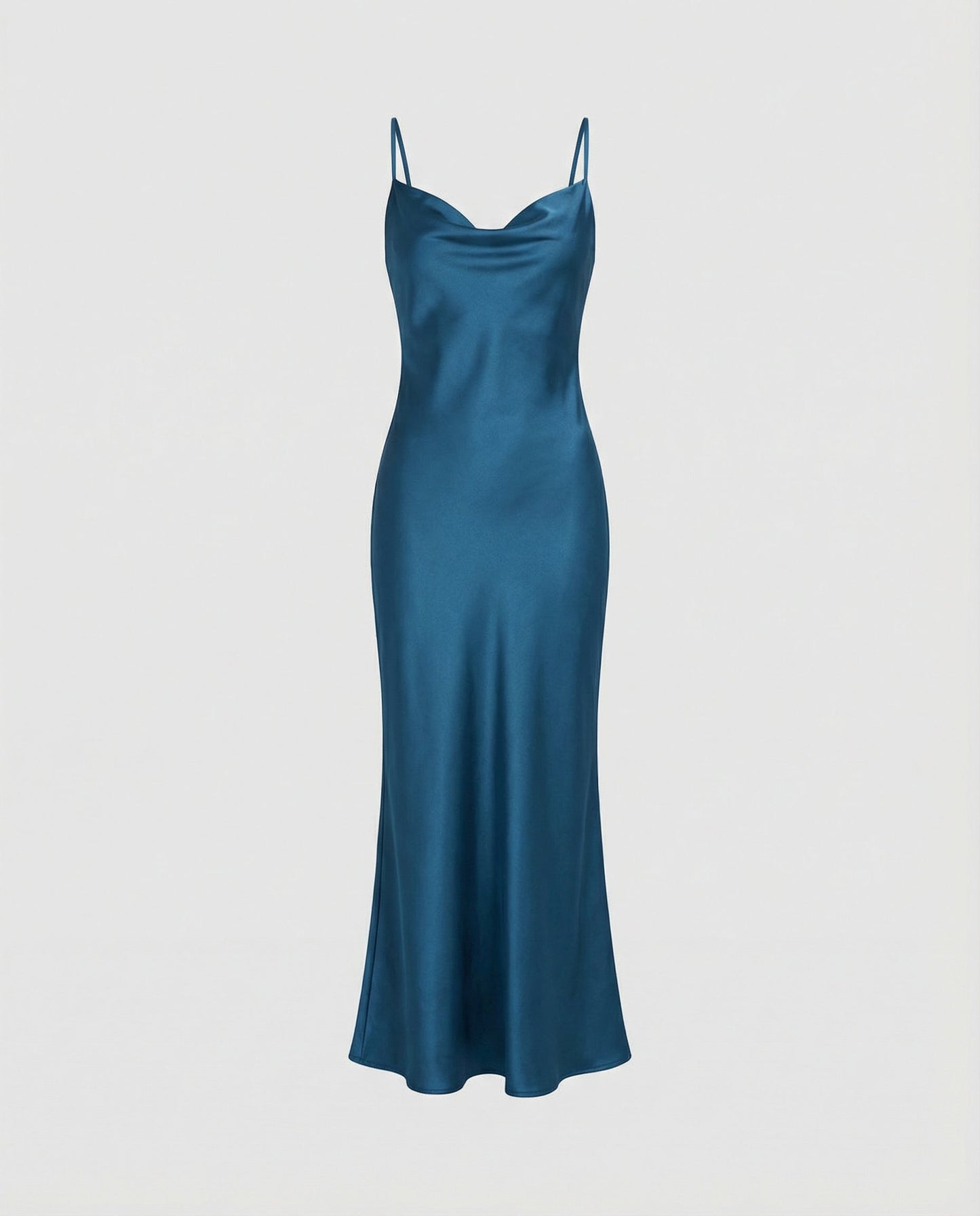Elena | Elegantes Satinkleid mit verstellbaren Trägern