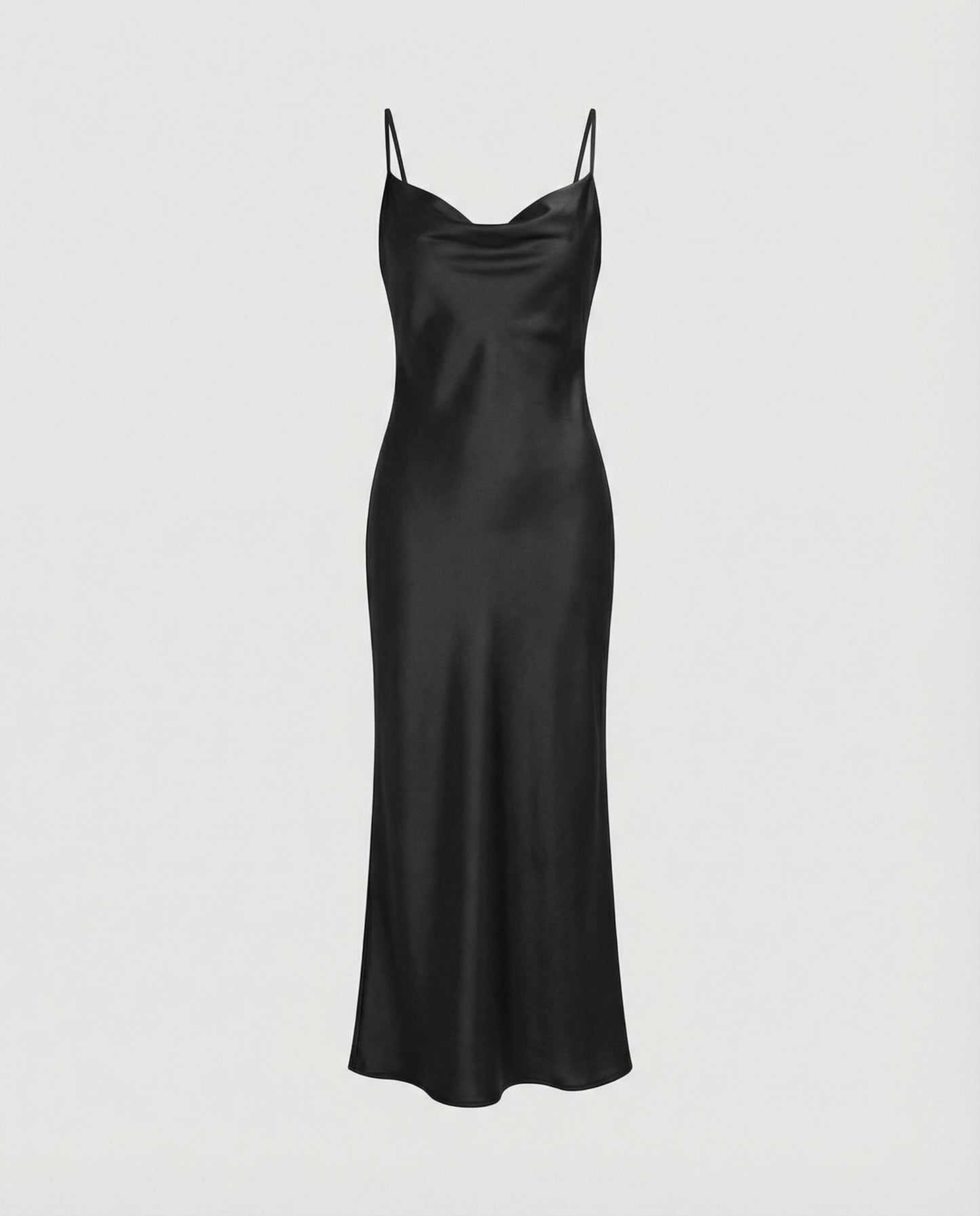 Elena | Elegantes Satinkleid mit verstellbaren Trägern
