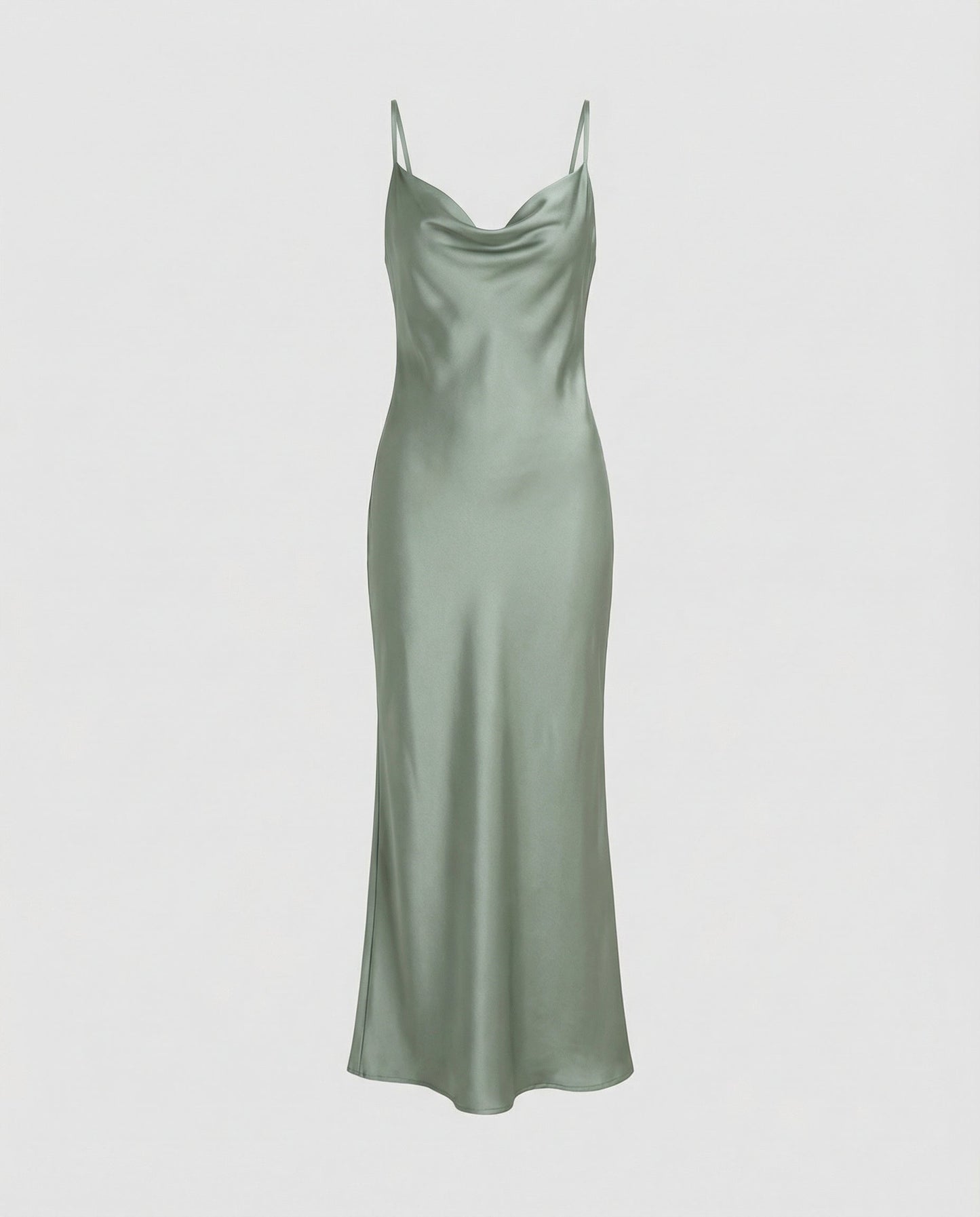 Elena | Elegantes Satinkleid mit verstellbaren Trägern